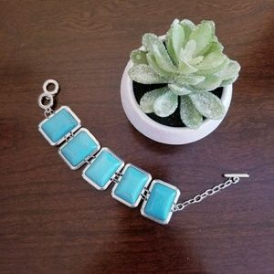 Turquoise statement bracelet